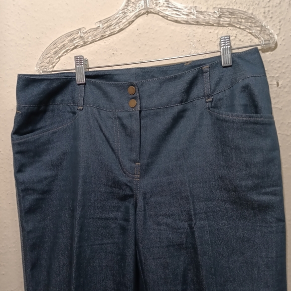 Work To Weekend Classic Blue Denim Women's Pants - Picture 3 of 7